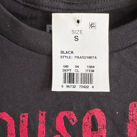 Mouse Rat Band T-Shirt Parks and Rec Size S Black Graphic Tee NWT Cult Classic - Picture 2 of 4